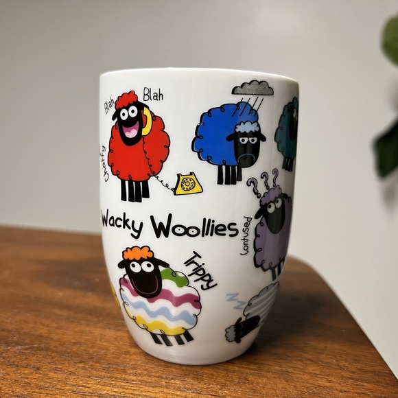 Wacky Woolies Ireland Mug Funny Sheep Whimsical Funny Farm Humor - Picture 2 of 4